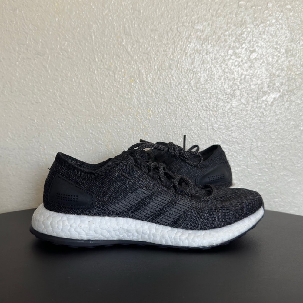 Adidas PureBoost Black White Running Shoes BA8899 Mens Size 4.5 Boost